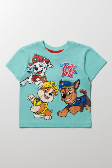 Paw Patrol Short Sleeve T-Shirt Aqua