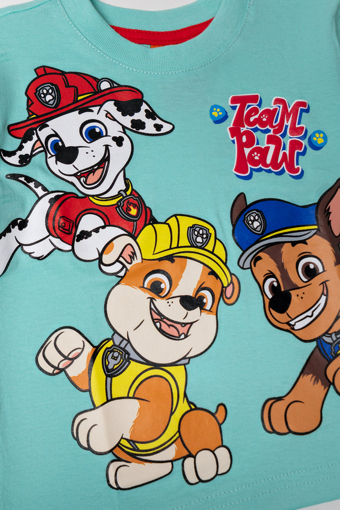 Paw Patrol Short Sleeve T-Shirt Aqua (1)