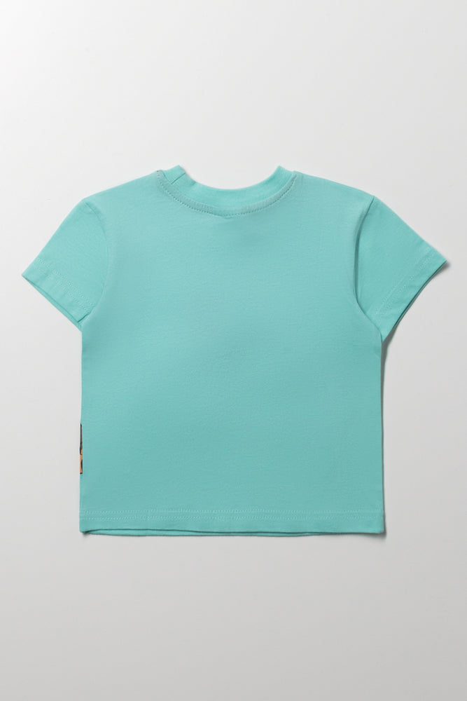 Paw Patrol Short Sleeve T-Shirt Aqua (2)