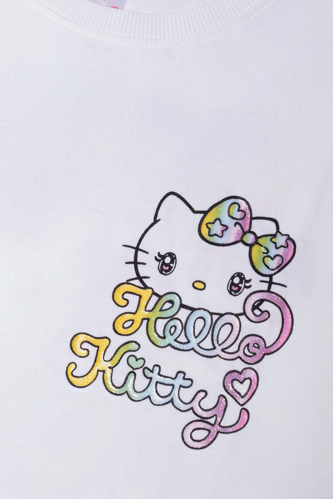 Hello Kitty Oversized T-Shirt White (1)