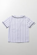 Boston Stripe Baseball Top White (2)