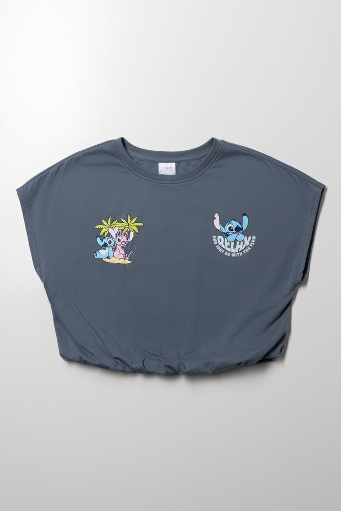 Stitch Top Charcoal