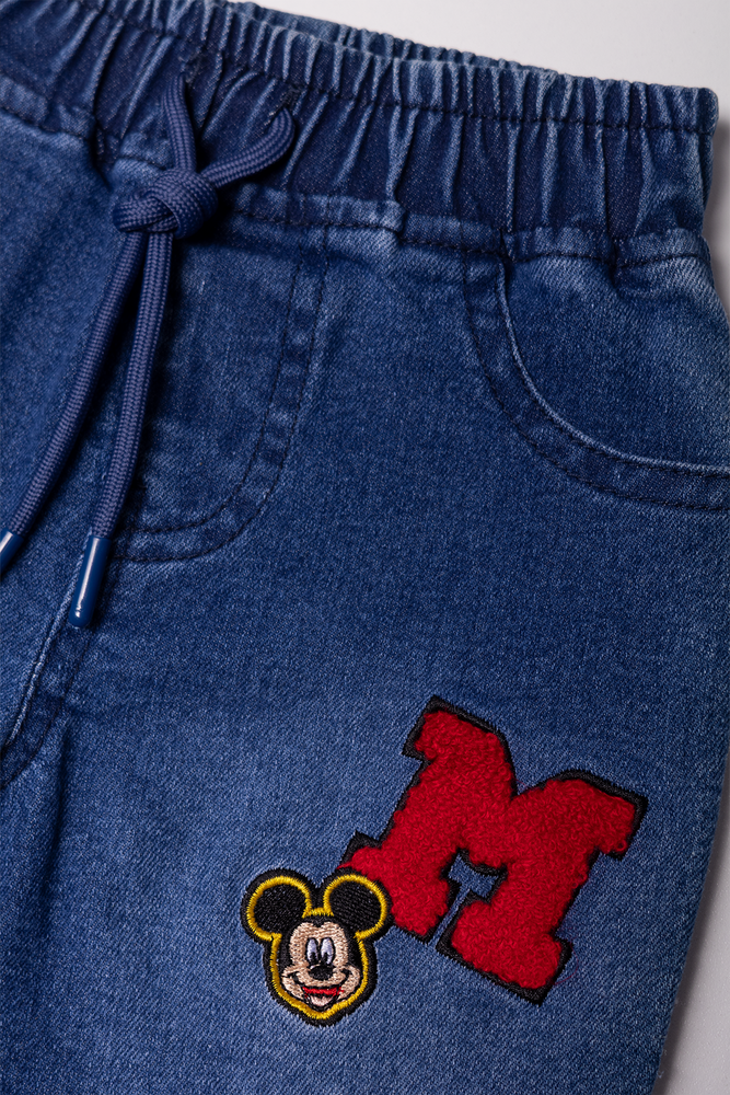 Mickey Mouse Denim Shorts Blue (1)