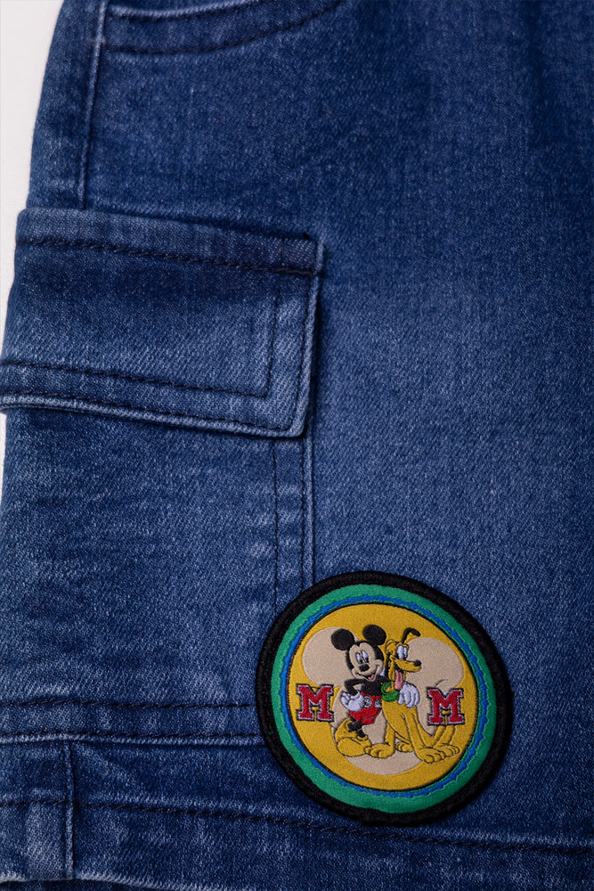 Mickey Mouse Denim Shorts Blue (2)