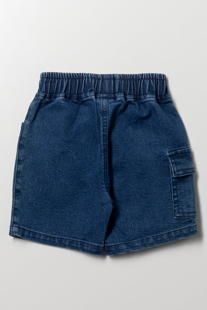 Mickey Mouse Denim Shorts Blue (3)