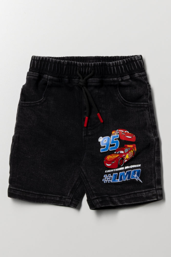 Cars Denim Shorts Black