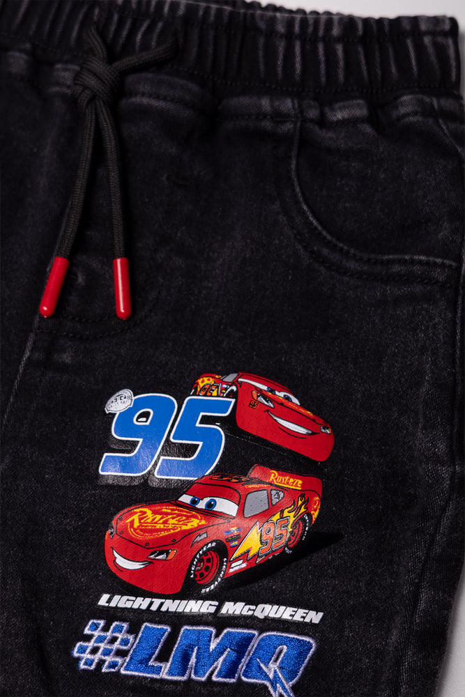 Cars Denim Shorts Black