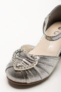 Diamante Heart Block Heel Silver (2)