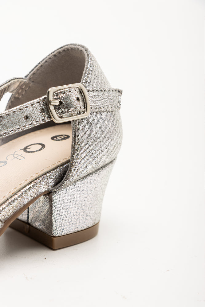 Diamante Heart Block Heel Silver (3)