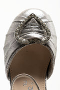 Diamante Heart Block Heel Silver (4)