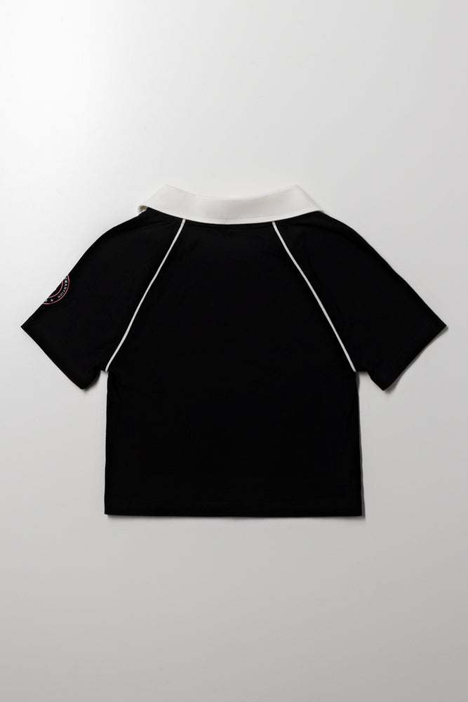 Collar Top Black & White (2)
