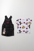 Paw Patrol Denim Dungaree Set Black (3)