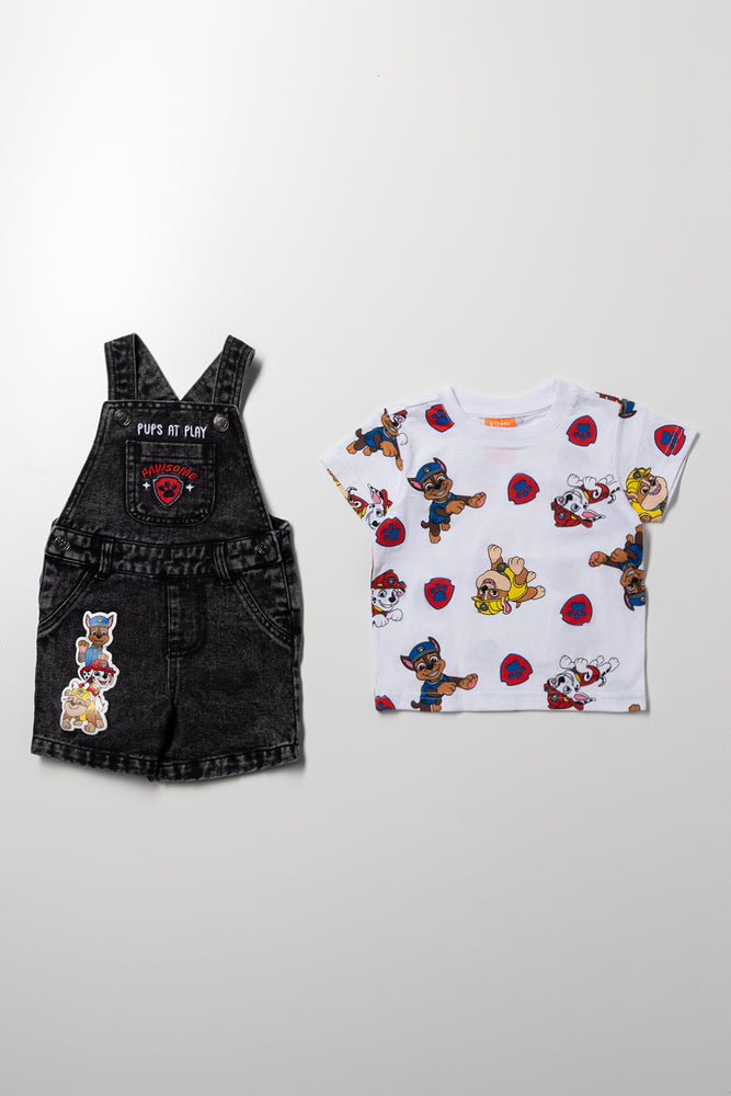 Paw Patrol Denim Dungaree Set Black (3)