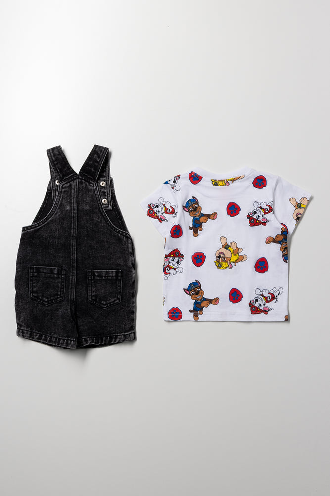 Paw Patrol Denim Dungaree Set Black (4)