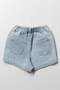 Ripped Denim Shorts Blue (2)