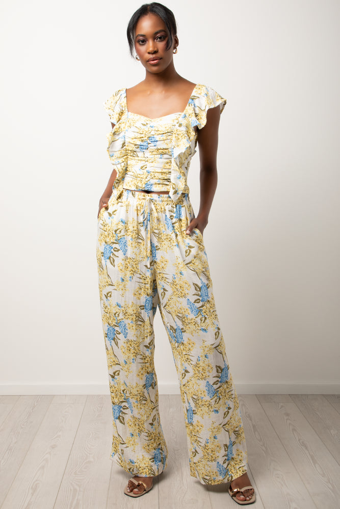 Linen Pants Butter Yellow