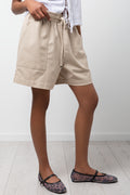 Linen Blend Woven Shorts (1)