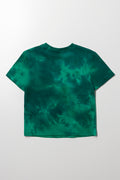 Tie Dye Short Sleeve T-Shirt Green (2)