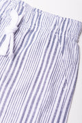 Stripe Shirt And Shorts Set Blue (2)