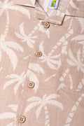 Palm Tree Shorts And Shirt Set Natural (1)