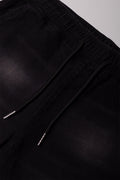 Denim Cargo Joggers Black (1)
