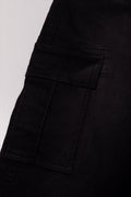 Denim Cargo Joggers Black (2)