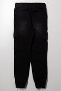 Denim Cargo Joggers Black (3)