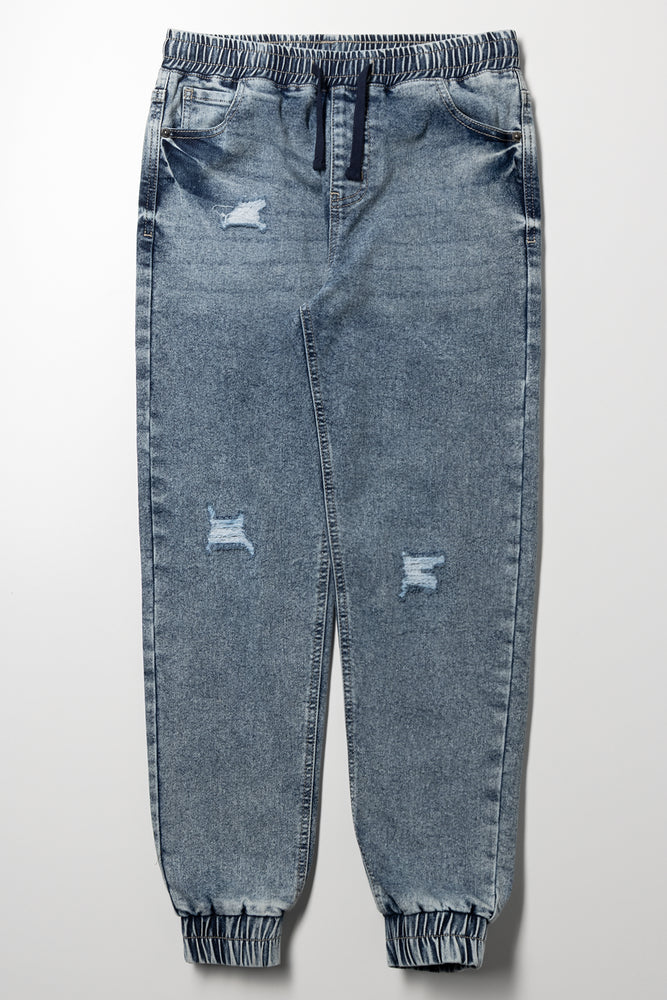 Denim Joggers Blue