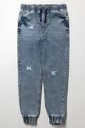 Denim Joggers Blue