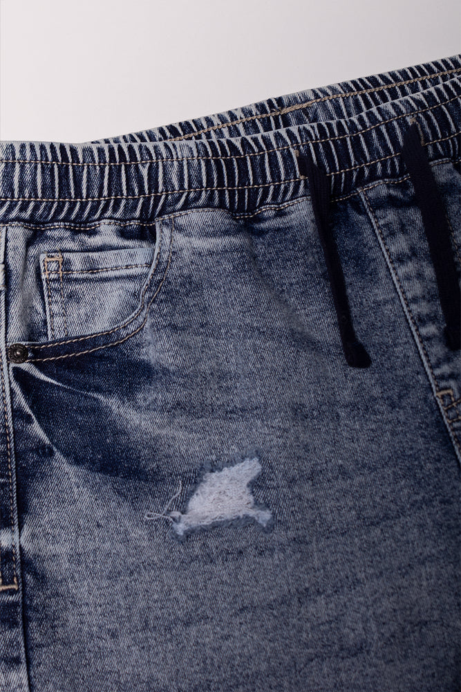 Denim Joggers Blue