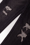Ripped Denim Jeans Dark Grey (2)
