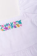 Embroided Woven Top White (1)