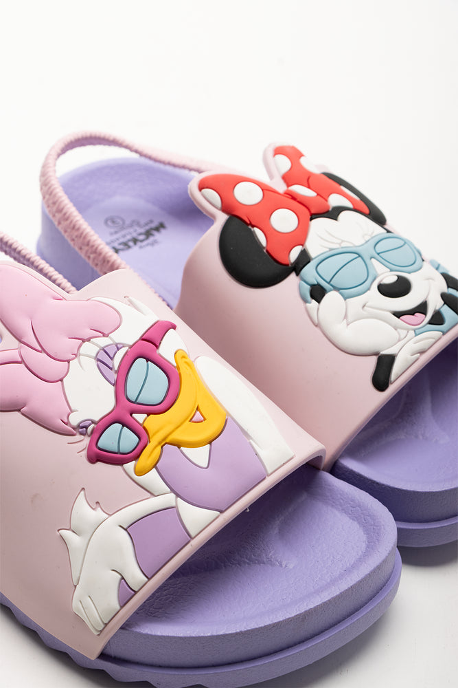 Minnie Mouse And Daisy Duck Slides Purple (2)