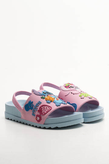 Stitch And Angel Flip Flops Pink And Blue