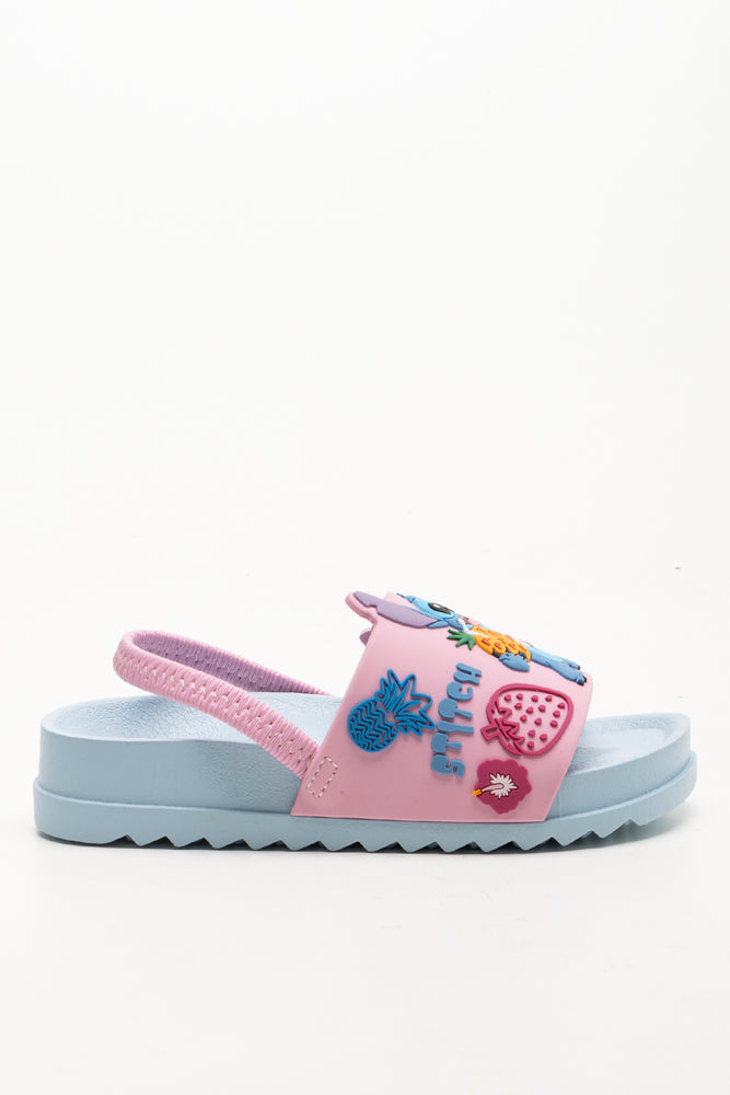 Stitch And Angel Flip Flops Pink And Blue