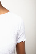 Short Sleeve Lettuce Edge Top White (3)