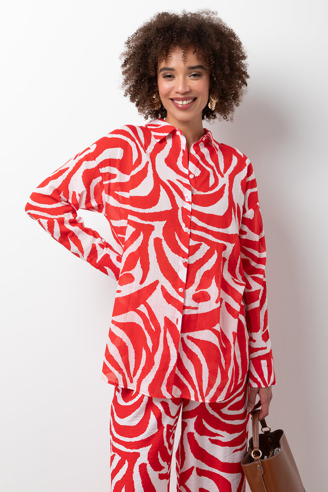 Long Sleeve Shirt Red