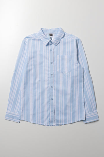 Stripe Long Sleeve Shirt Blue