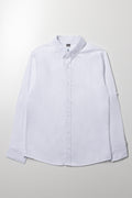 Long Sleeve Oxford Shirt White