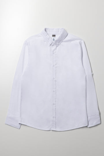 Long Sleeve Oxford Shirt White