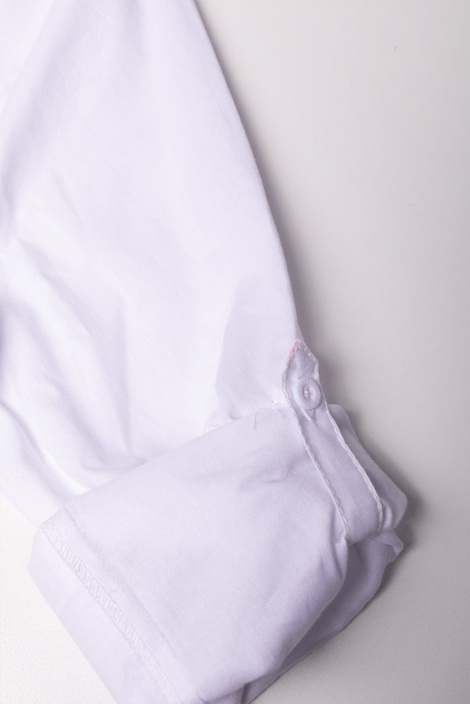 Long Sleeve Oxford Shirt White
