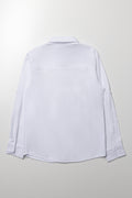 Long Sleeve Oxford Shirt White (3)