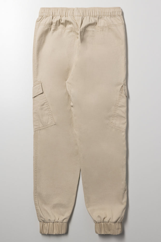 Cargo Jogger Pants Natural (2)