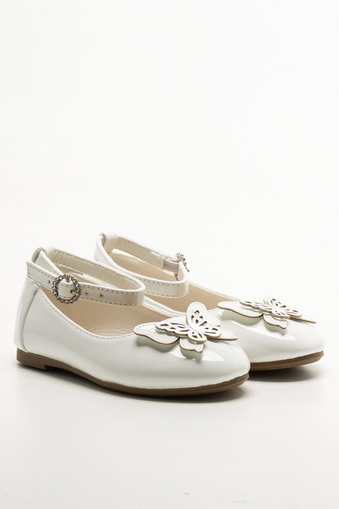 Ankle Strap Pumps White