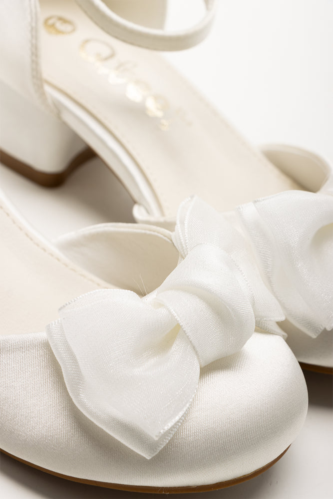 Satin Bow Heels Cream (2)