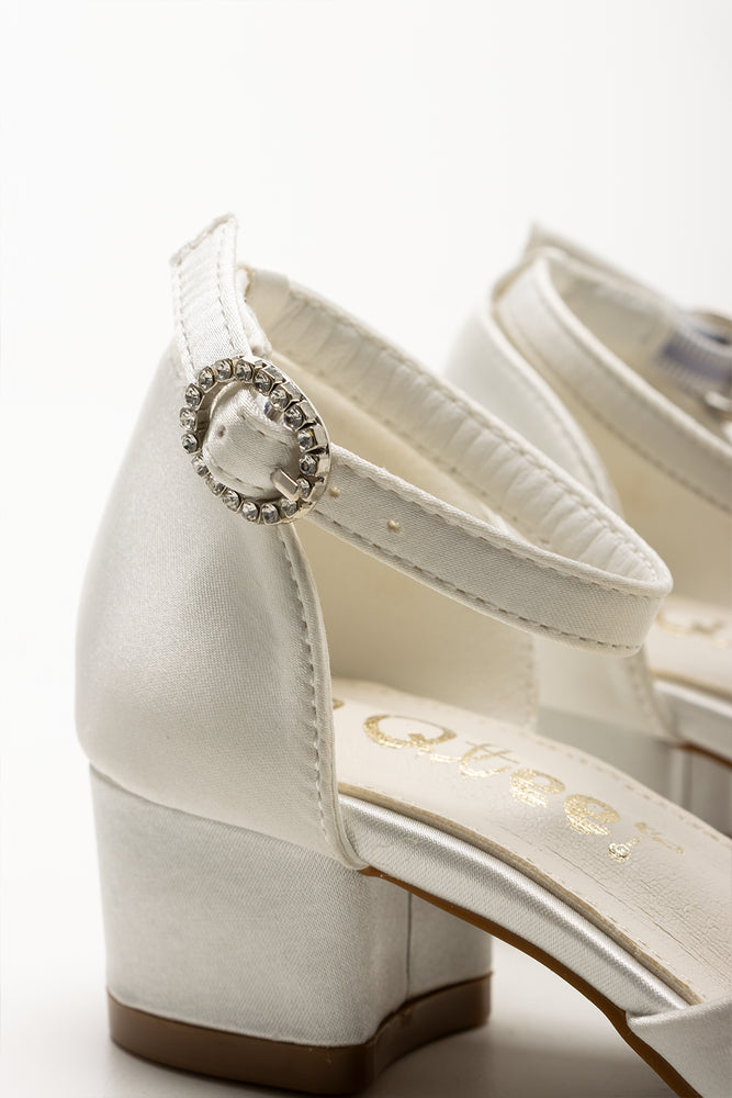 Satin Bow Heels Cream (3)