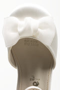 Satin Bow Heels Cream (4)