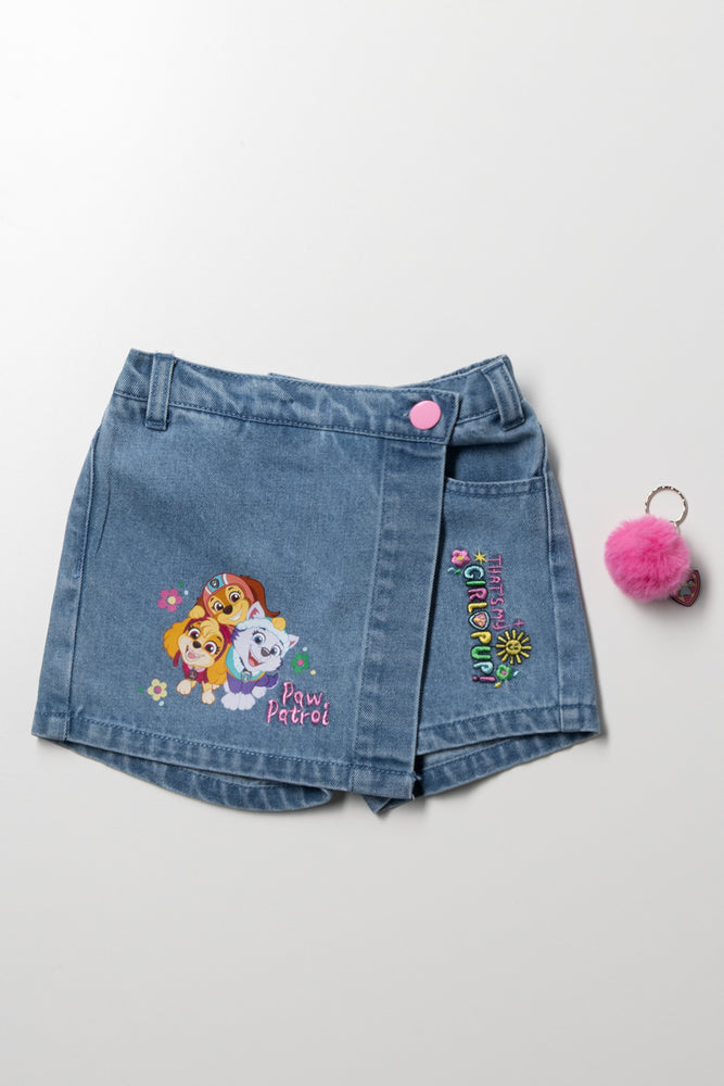Paw Patrol Denim Skort Blue