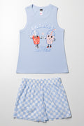 Besties Short Pyjama Set Blue