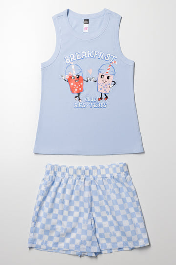 Besties Short Pyjama Set Blue